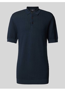 Koszulka polo o kroju slim fit z fakturowanym wzorem ze sklepu Peek&Cloppenburg  w kategorii T-shirty męskie - zdjęcie 174594318