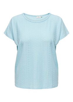 ONLY Carmakoma Koszulka &quot;Zabbi&quot; w kolorze błękitnym ze sklepu Limango Polska w kategorii Bluzki damskie - zdjęcie 174595206