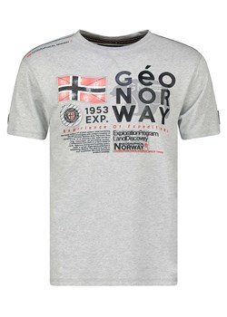 Geographical Norway Koszulka w kolorze szarym ze sklepu Limango Polska w kategorii T-shirty męskie - zdjęcie 174595527