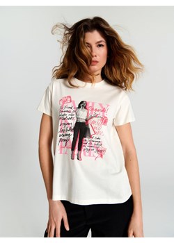 Sinsay - Koszulka Emily w Paryżu - kremowy ze sklepu Sinsay w kategorii Bluzki damskie - zdjęcie 174596867