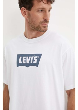 Levi&apos;s t-shirt bawełniany męski kolor biały z nadrukiem 000RY ze sklepu ANSWEAR.com w kategorii T-shirty męskie - zdjęcie 174598957