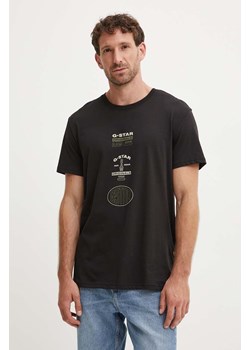 G-Star Raw t-shirt bawełniany męski kolor czarny z nadrukiem D25083-C506 ze sklepu ANSWEAR.com w kategorii T-shirty męskie - zdjęcie 174598976