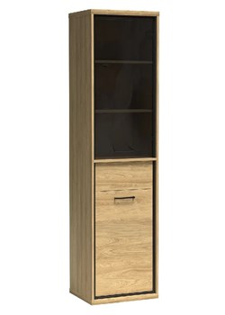 Wąska witryna hikora naturalna - Acorus 6X ze sklepu Edinos.pl w kategorii Regały i witryny - zdjęcie 174601835
