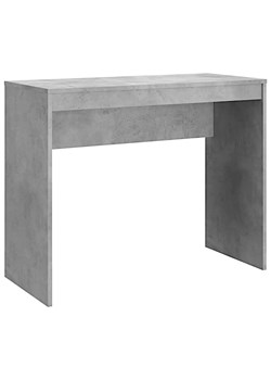 Szare małe biurko proste beton - Licata ze sklepu Edinos.pl w kategorii Biurka i sekretarzyki - zdjęcie 174602096