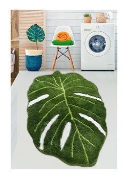 Elizabed Dywanik łazienkowy "Frunze" w kolorze zielonym - id: 12846835 - marki Elizabed - 174603349 Elizabed Dywanik łazienkowy "Frunze" w kolorze zielonym ze sklepu Limango Polska w kategorii Akcesoria łazienkowe - zdjęcie 174603349