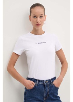 Guess Jeans t-shirt damski kolor biały W4YI01 J1314 ze sklepu ANSWEAR.com w kategorii Bluzki damskie - zdjęcie 174604406