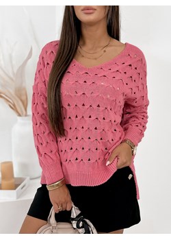 sweter verbos koralowy one size ze sklepu UBRA w kategorii Swetry damskie - zdjęcie 174604668