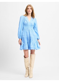 Marie Lund Sukienka damska Kobiety Bawełna jasnoniebieski jednolity ze sklepu vangraaf w kategorii Sukienki - zdjęcie 174604745