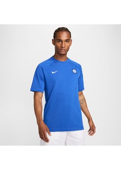 Koszulka piłkarska z krótkim rękawem Nike Inter Mediolan Travel - Niebieski ze sklepu Nike poland w kategorii T-shirty męskie - zdjęcie 174605279