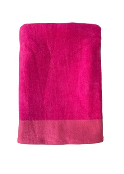 Le Comptoir de la Plage Ręcznik plażowy &quot;Shady - Fuchsia&quot; w kolorze różowym - 160 x 90 cm ze sklepu Limango Polska w kategorii Ręczniki - zdjęcie 174605746