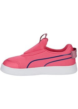 Buty Puma Courtflex v2 Slip On Ps 374858 12 różowe ze sklepu ButyModne.pl w kategorii Trampki dziecięce - zdjęcie 174605978