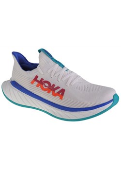 Buty Hoka Carbon X 3 1123192-WFM białe ze sklepu ButyModne.pl w kategorii Buty sportowe męskie - zdjęcie 174606109