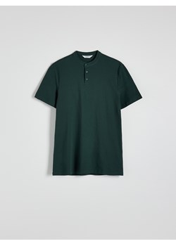 Reserved - Koszulka polo ze stójką - zielony ze sklepu Reserved w kategorii T-shirty męskie - zdjęcie 174609548