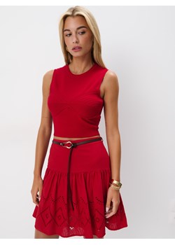 Mohito - Dopasowany top - czerwony ze sklepu Mohito w kategorii Bluzki damskie - zdjęcie 174610827