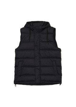 Cropp - Czarna pikowana kamizelka z kapturem - czarny - id: 066AT-99X - marki Cropp - 174611968 Cropp - Czarna pikowana kamizelka z kapturem - czarny ze sklepu Cropp w kategorii Kamizelki męskie - zdjęcie 174611968