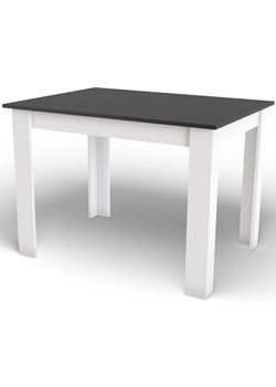 Prostokątny stół kuchenny 120x 80 cm czarny + biały - Silio 4X ze sklepu Edinos.pl w kategorii Stoły - zdjęcie 174614518