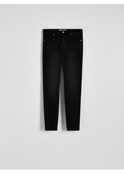 Reserved - Jeansy slim fit ze średnim stanem - czarny ze sklepu Reserved w kategorii Jeansy damskie - zdjęcie 174615798