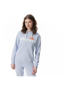 Damska bluza dresowa nierozpinana z kapturem Ellesse Torices OH Hoody - niebieska ze sklepu Sportstylestory.com w kategorii Bluzy damskie - zdjęcie 174615915