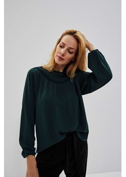 Gładka bluzka koszulowa ze sklepu Moodo.pl w kategorii Bluzki damskie - zdjęcie 174616568