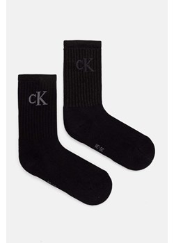 Calvin Klein Jeans skarpetki 2-pack damskie kolor czarny 701229467 ze sklepu ANSWEAR.com w kategorii Skarpetki damskie - zdjęcie 174617888