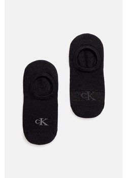 Calvin Klein Jeans skarpetki 2-pack damskie kolor czarny 701230601 ze sklepu ANSWEAR.com w kategorii Skarpetki damskie - zdjęcie 174617908