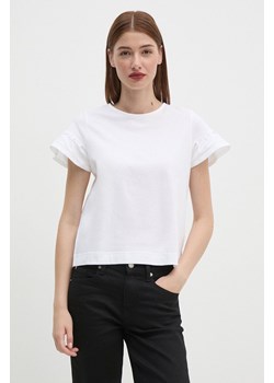 United Colors of Benetton t-shirt bawełniany damski kolor biały 3096D107T ze sklepu ANSWEAR.com w kategorii Bluzki damskie - zdjęcie 174617978