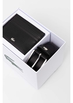 Lacoste etui na karty i pasek skórzany kolor czarny RC4092 ze sklepu ANSWEAR.com w kategorii Etui - zdjęcie 174618346