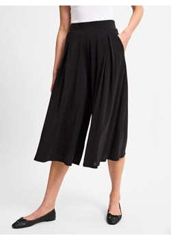 s.Oliver BLACK LABEL Spodnie Kobiety wiskoza czarny jednolity ze sklepu vangraaf w kategorii Spodnie damskie - zdjęcie 174619316