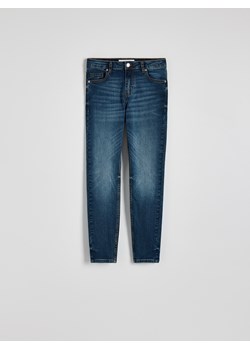 Reserved - Jeansy slim fit ze średnim stanem - niebieski ze sklepu Reserved w kategorii Jeansy damskie - zdjęcie 174620477