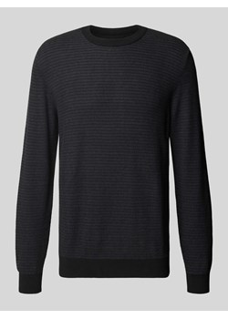 Sweter z dzianiny z okrągłym dekoltem ze sklepu Peek&Cloppenburg  w kategorii Swetry męskie - zdjęcie 174621157