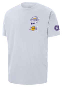 T-shirt męski Nike NBA Los Angeles Lakers Courtside - Biel ze sklepu Nike poland w kategorii T-shirty męskie - zdjęcie 174621345