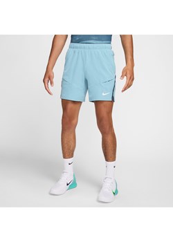Męskie spodenki tenisowe Dri-FIT 18 cm NikeCourt Advantage - Niebieski ze sklepu Nike poland w kategorii Spodenki męskie - zdjęcie 174621385