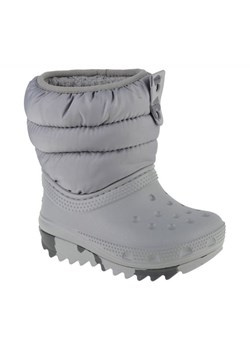 Buty Crocs Classic Neo Puff Boot Toddler 207683-007 szare ze sklepu ButyModne.pl w kategorii Buciki niemowlęce - zdjęcie 174622018