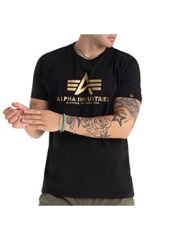 Koszulka Alpha Industries Basic Carbon 100501CB365 - czarna ze sklepu streetstyle24.pl w kategorii T-shirty męskie - zdjęcie 174622406