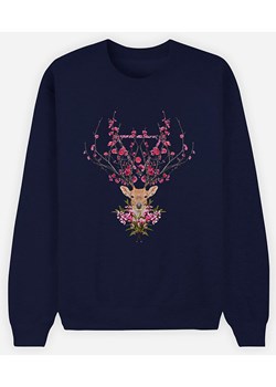 WOOOP Bluza "Spring Deer" w kolorze granatowym ze sklepu Limango Polska w kategorii Bluzy damskie - zdjęcie 174622415