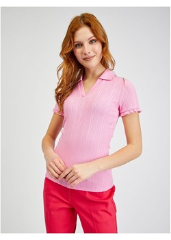 orsay Koszulka polo w kolorze jasnoróżowym ze sklepu Limango Polska w kategorii Bluzki damskie - zdjęcie 174622458