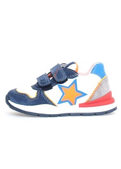 Naturino Skórzane sneakersy &quot;Argal&quot; w kolorze niebieskim ze wzorem ze sklepu Limango Polska w kategorii Buty sportowe dziecięce - zdjęcie 174625636