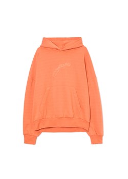 Cropp - Pomarańczowa bluza z kapturem - pomarańczowy ze sklepu Cropp w kategorii Bluzy męskie - zdjęcie 174626389