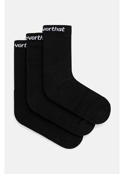 thisisneverthat skarpetki SP-Logo Socks 3-Pack męskie kolor czarny TN241WUNSO01 ze sklepu PRM w kategorii Skarpetki męskie - zdjęcie 174626968