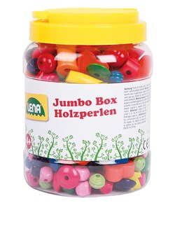 LENA Zestaw drewnianych koralików &quot;Jumbo&quot; - 4+ ze sklepu Limango Polska w kategorii Zabawki - zdjęcie 174634229