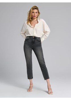 Sinsay - Jeansy mom fit - szary ze sklepu Sinsay w kategorii Jeansy damskie - zdjęcie 174635538