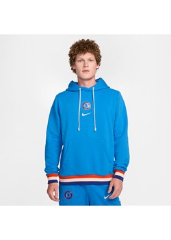 Męska bluza piłkarska z kapturem Nike Dri-FIT Chelsea F.C. Standard Issue - Niebieski ze sklepu Nike poland w kategorii Bluzy męskie - zdjęcie 174638666