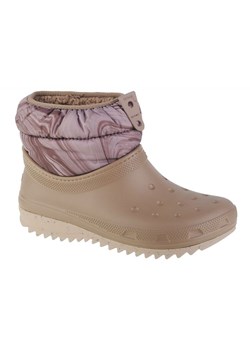 Buty Crocs Classic Neo Puff Shorty Boot 207311-195 beżowy ze sklepu ButyModne.pl w kategorii Śniegowce damskie - zdjęcie 174639248