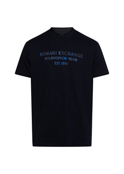 Armani Exchange Koszulka męska Mężczyźni Bawełna granatowy nadruk ze sklepu vangraaf w kategorii T-shirty męskie - zdjęcie 174639859