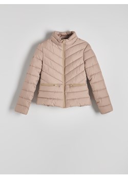 Reserved - Pikowana kurtka - beżowy ze sklepu Reserved w kategorii Kurtki damskie - zdjęcie 174641328