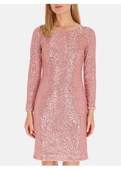 Różowa cekinowa sukienka wieczorowa L’AF Diamond ze sklepu Eye For Fashion w kategorii Sukienki - zdjęcie 174644506