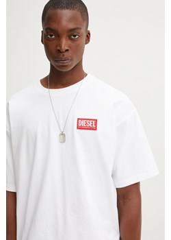 Diesel t-shirt bawełniany T-BOXT-LAB męski kolor biały z aplikacją A14947.0NIAR ze sklepu ANSWEAR.com w kategorii T-shirty męskie - zdjęcie 174646435