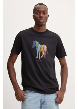 PS Paul Smith t-shirt bawełniany męski kolor czarny z nadrukiem M2R.011R.NP4806 ze sklepu ANSWEAR.com w kategorii T-shirty męskie - zdjęcie 174647686