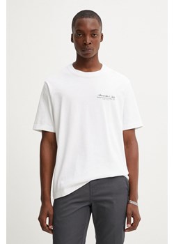 Abercrombie &amp; Fitch t-shirt bawełniany męski kolor biały z aplikacją KI123-4149 ze sklepu ANSWEAR.com w kategorii T-shirty męskie - zdjęcie 174647766