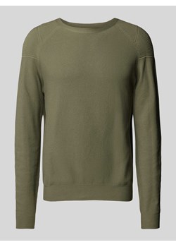 Sweter z dzianiny z okrągłym dekoltem model ‘FOSOP’ ze sklepu Peek&Cloppenburg  w kategorii Swetry męskie - zdjęcie 174648539